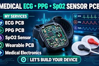 do medical pcb ecg ppg spo2 sensor module and wearable device design solutions