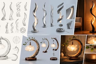 design custom led lamps, aesthetic lights, rgb and decorative lighting products