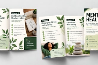 create mental health ebook, self help workbook and personal development journal