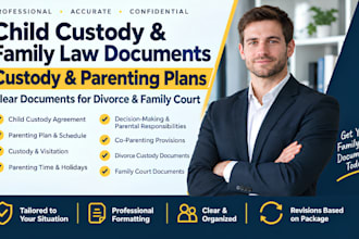draft child custody divorce family court family law parenting plan agreement