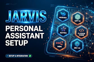 jarvis personal assistant setup hermes gpt 6 astra claude code setup n8n jev ai