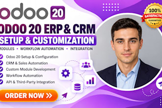 setup customize odoo 20 erp crm modules workflow automation