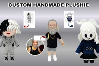 create stuffed animal handmade custom plush toy crochet pattern plushie