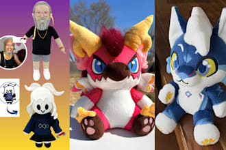 create stuffed animal handmade plush toy crochet pattern custom kawaii plushie