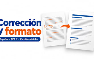 proofread and format your spanish documents in apa 7