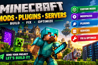 custom mod minecraft modpack forge minecraft plugin server minecraft developer