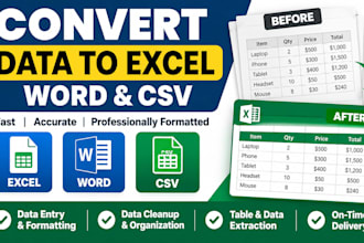 convert PDF to excel word CSV and editable spreadsheets