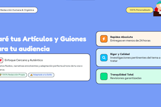 haré tus artículos y guiones para tu audiencia