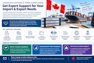 assist you in importation into canada, carm rpp hs codes