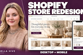 redesign your shopify store homepage product pages and mobile navigation