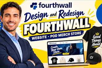 setup fourthwall pod merch store design fourth wall website SEO customization