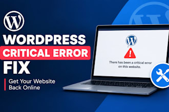 fix any wordpress critical error, bugs or elementor issues