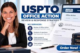 review your uspto office action and prepare a response strategy