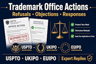 respond to trademark office action, refusal and uspto ukipo euipo objections