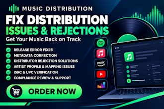 fix distrokid tunecore music distribution issues and resolve release rejections