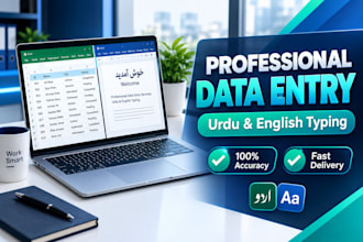 do fast, professional data entry typing flawlessly