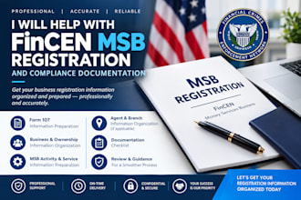 help with fincen msb registration and compliance documentation