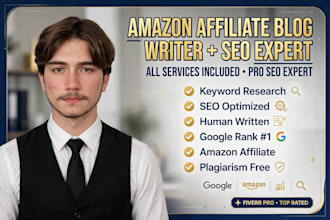 write seo amazon affiliate blogs and reviews