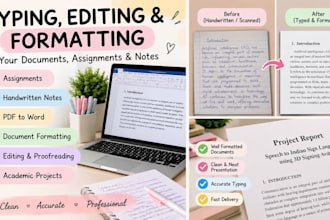 type, edit and format your documents, assignments and notes