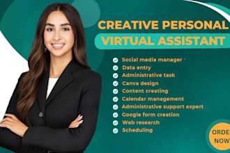 be your trusted personal admin executive adhd virtual assistant for social media