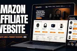 build amazon affiliate website with affiliate links and SEO