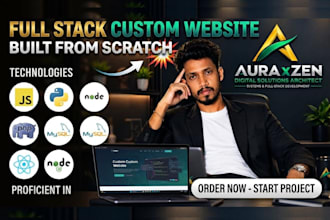 custom web development and PHP programming from scratch