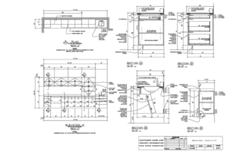 draft millwork, joinery and casework shop drawings and fabrication details
