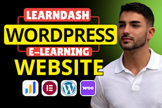 build wordpress elearning lms website with learndash tutor lms learnpress