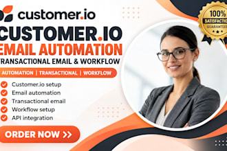 setup customer io email automation customer io transcational email and workflow