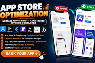 do app store optimization aso, keyword research and app ranking