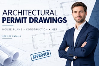 create architectural structural engineer drawings construction and mep drawing