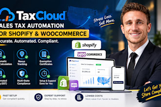 set up fast sales tax automation for shopify woocommerce with taxcloud