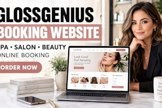 design glossgenius vagaro spa beauty salon skincare online booking website seo