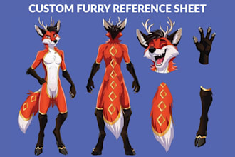 draw furry reference sheet fursona fursuit ref sheet anthro furry ref sheet oc