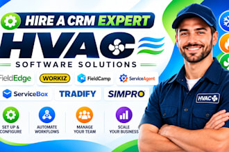 set up hvac fieldedge workiz fieldcamp serviceagent secvicebox tradify simpro
