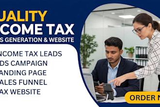 generate income tax leads income tax tax website finance website tax prepare