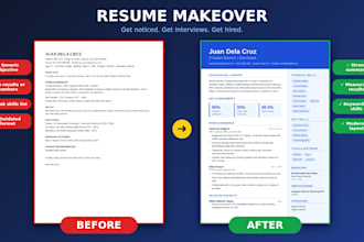 design professional resume, CV and cover letter