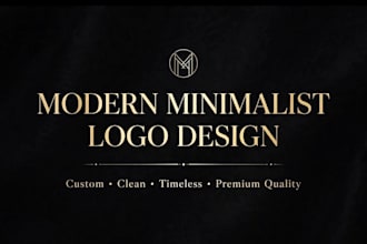 do modern minimalist luxury text logo design