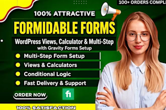 setup formidable forms wordpress views calculator multi step with gravity forms