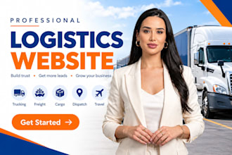 build a logistics website, dispatch, cargo,  freight, travel website