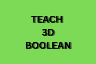 teach you 3d boolean in blender