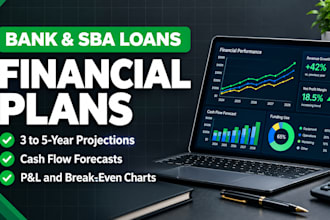 create professional financial plan and projections for sba loan