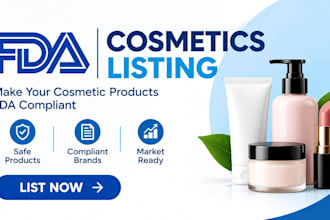 do fda registration for your mocra cosmetic listing