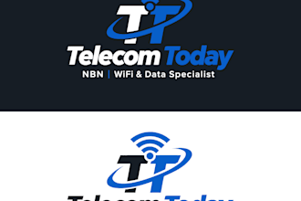 design a professional telecom, technology, and communication logo