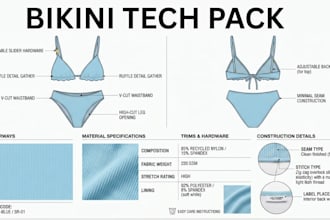 design activewear sportswear gymwear swimwear bikini hoodie fashion tech pack