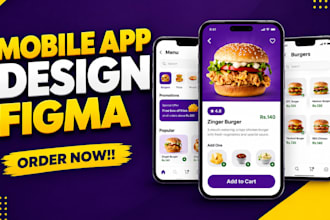 design mobile app ui ux in figma with clikable prototype