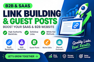 do saas link building b2b backlinks high dr dofollow white hat guest post seo