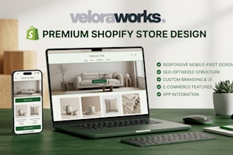 build a complete shopify website, shopify store website design