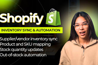 setup shopify inventory sync and automation with supplier and vendor