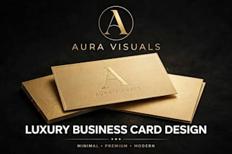 design luxury gold foil business card minimalist